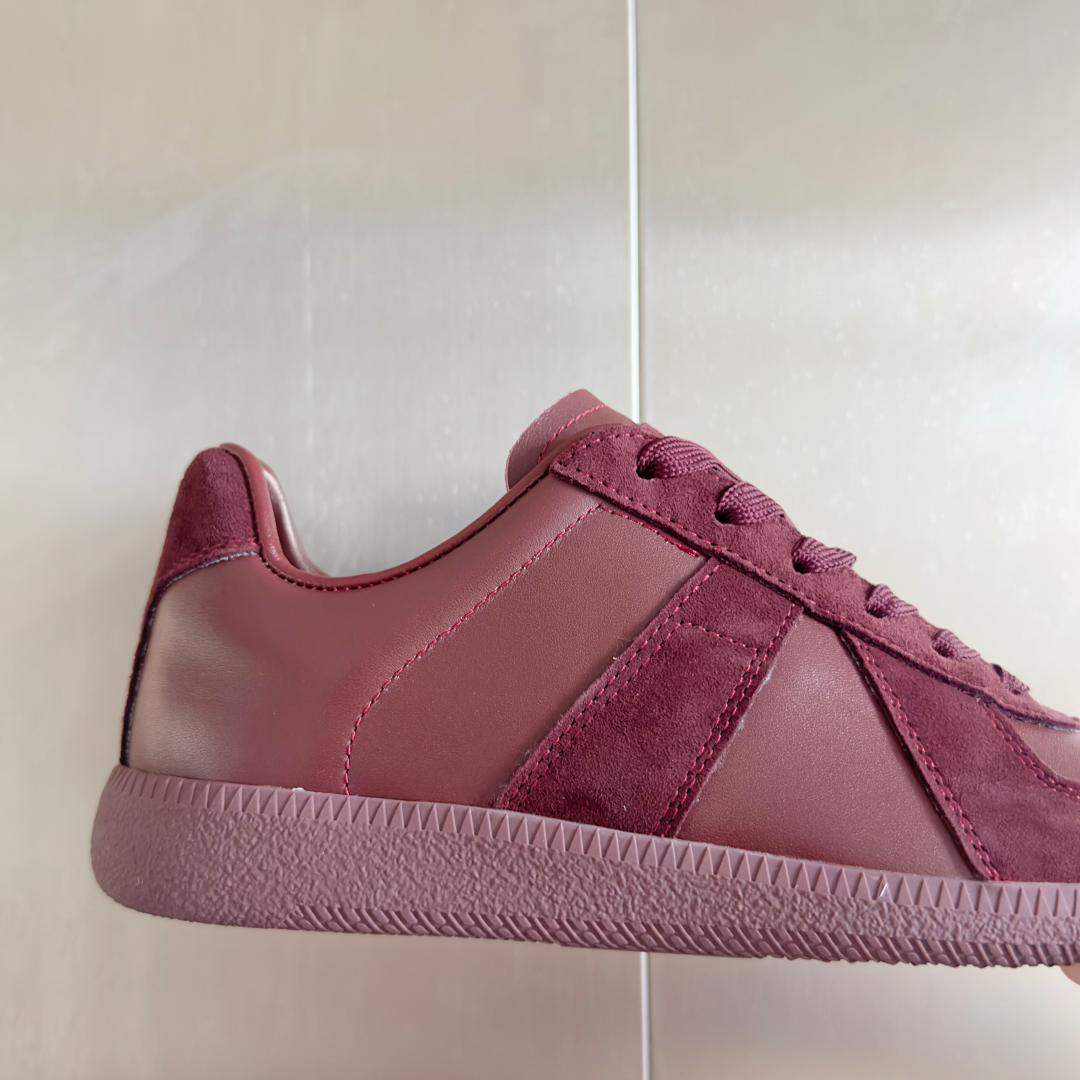 Maison Margiela MM6 Maroon Leather & Suede Sneakers Couple Style 9 cmp i1744551817088 2634 0 7