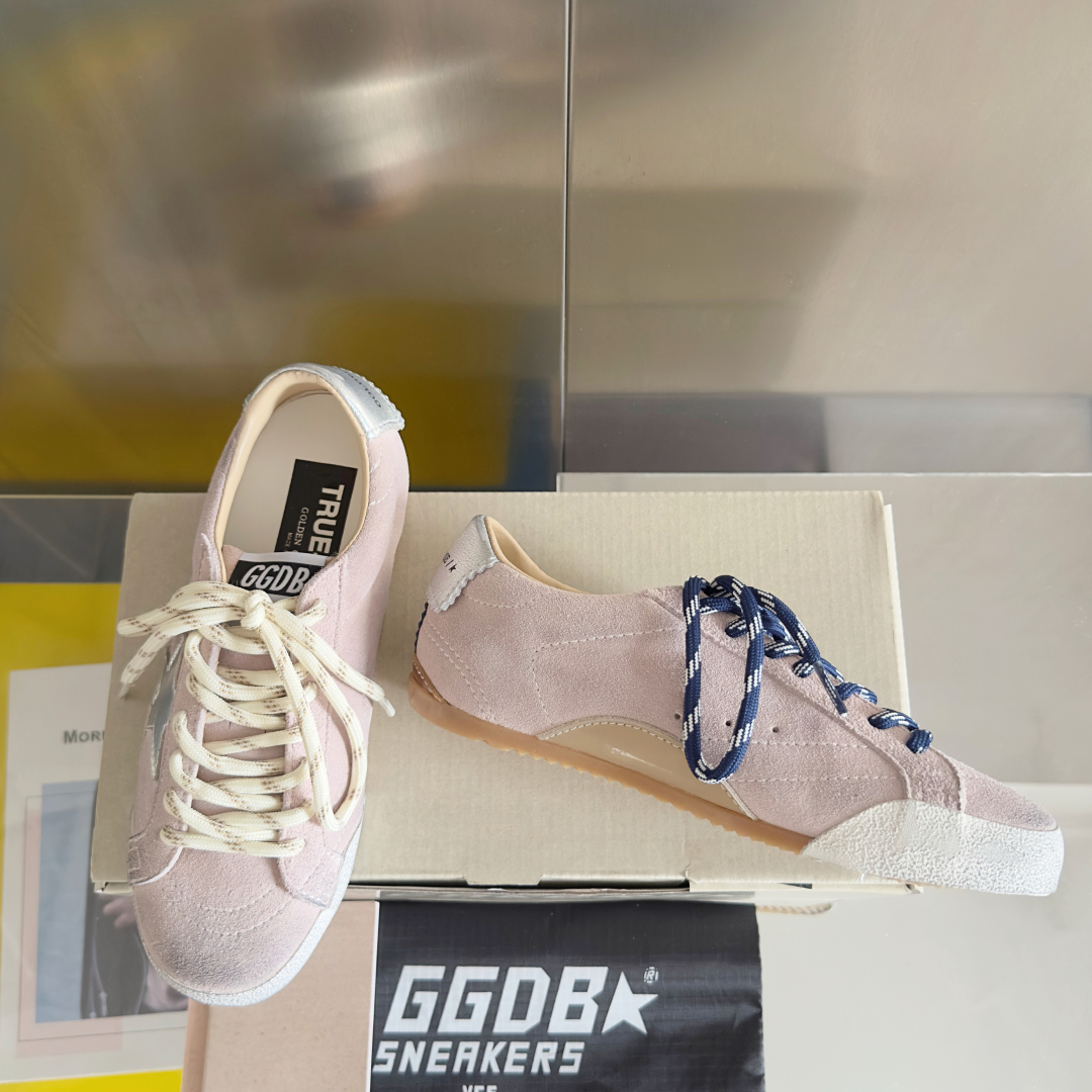 顶级版本：情侣款
GGDB 男女鞋 True Star 全新系列 复古 做旧 增高星星 德训鞋 休闲 运