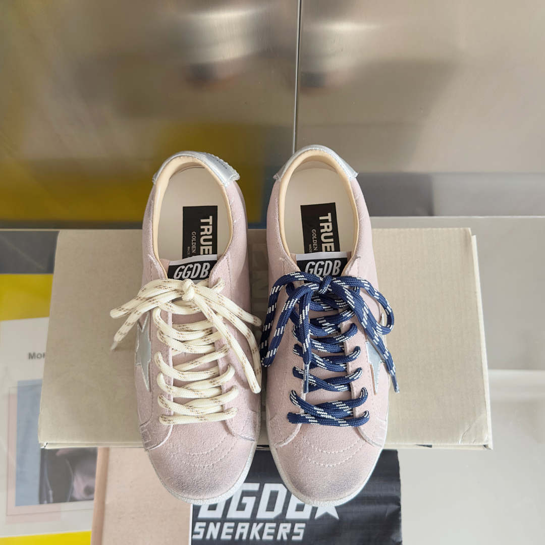 顶级版本：情侣款
GGDB 男女鞋 True Star 全新系列 复古 做旧 增高星星 德训鞋 休闲 运