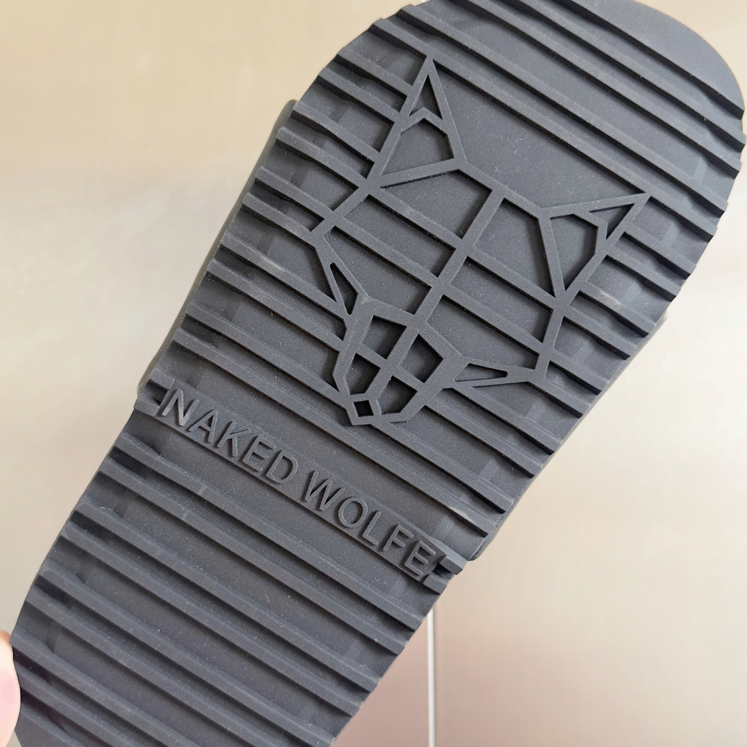顶级版本：男款
Naked Wolfe 耐科沃夫 英国潮牌 狐狸 厚底 狼头 一字 夹脚 人字 凉拖鞋
