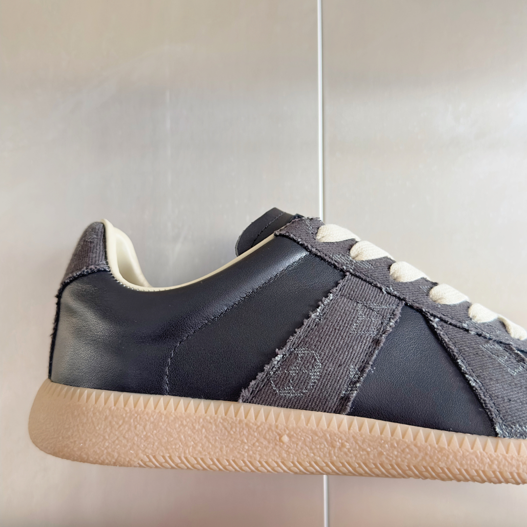 Maison Margiela MM6 Couple Sneakers-German Army Trainer-Leather and Fabric 8 cmp i1745492307217 3979 0 7