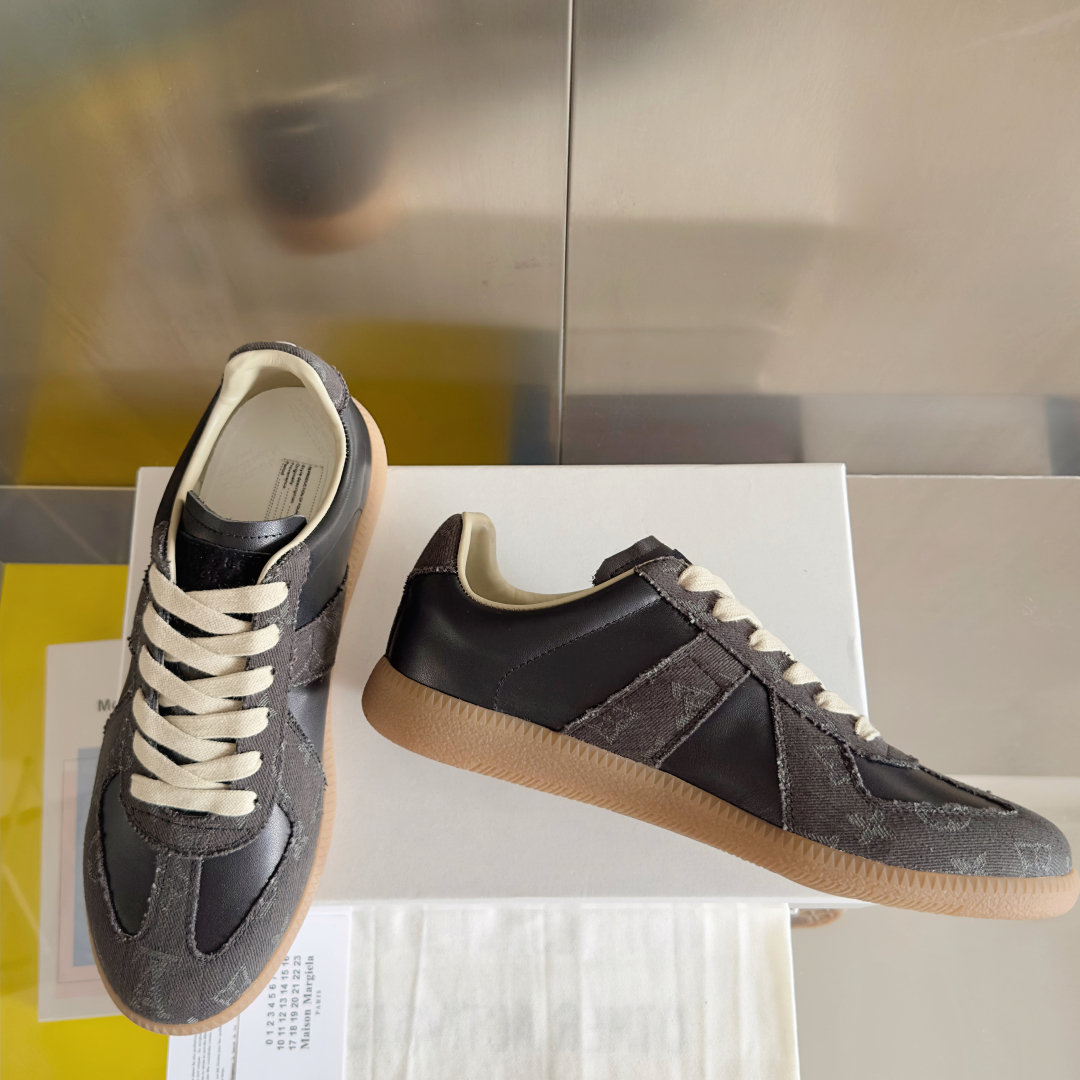 Maison Margiela MM6 Couple Sneakers-German Army Trainer-Leather and Fabric 3 cmp i1745492317317 9274 0 2