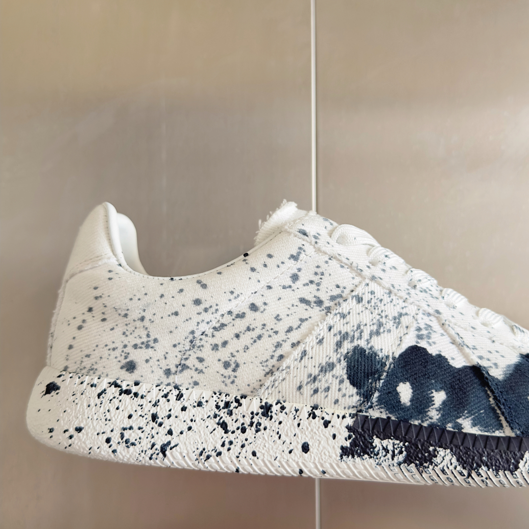 顶级版本：情侣款
MaisonMargiela MM6 马吉拉 情侣款 喷墨 涂鸦 帆布 德训鞋 休闲 