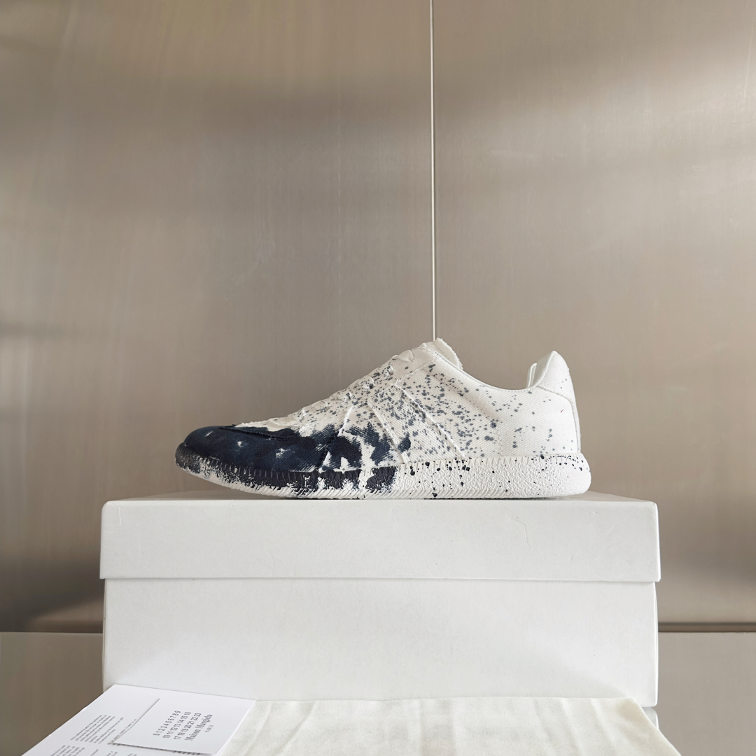 顶级版本：情侣款
MaisonMargiela MM6 马吉拉 情侣款 喷墨 涂鸦 帆布 德训鞋 休闲 