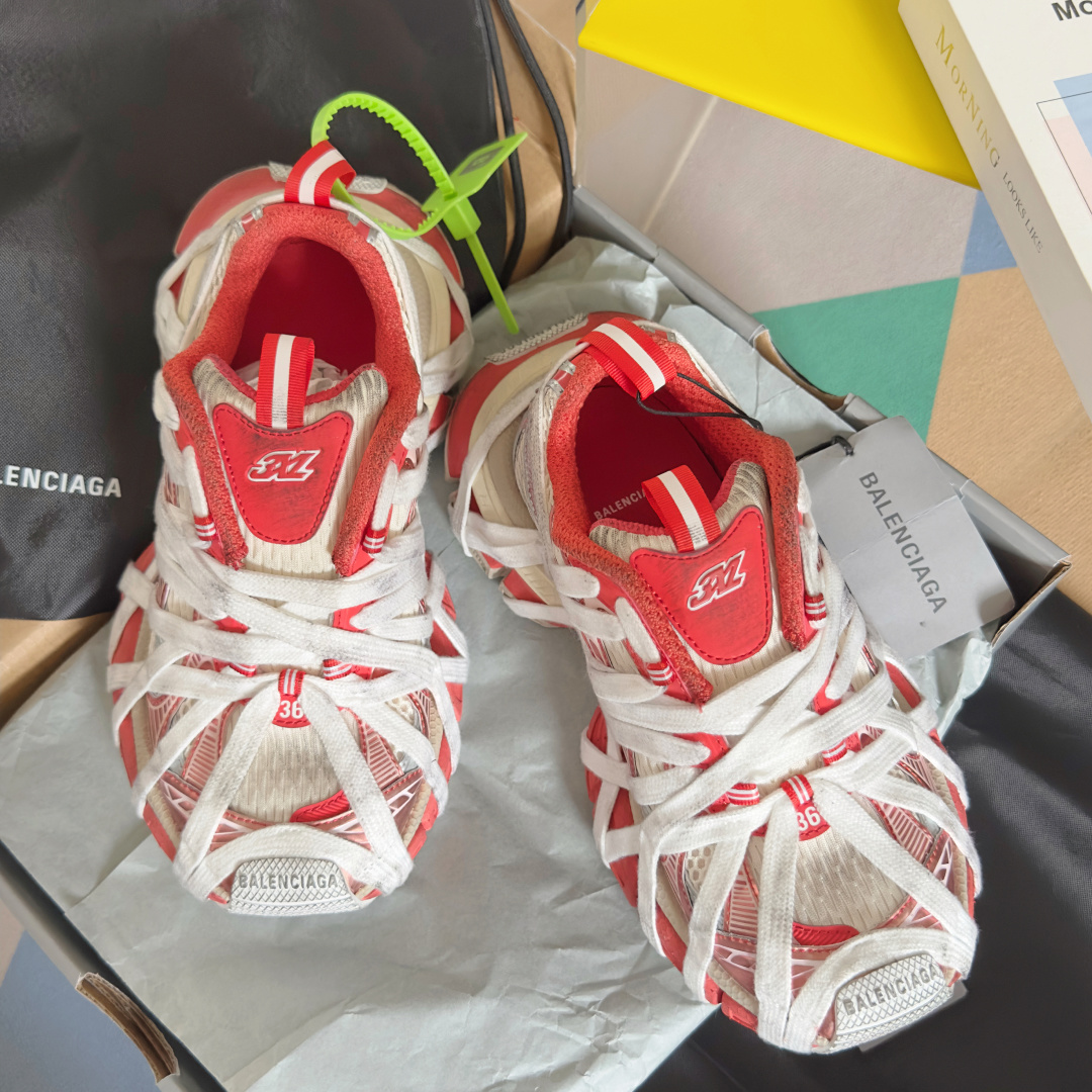顶级版本:情侣款
Balenciaga巴黎世家 3XL系列Extreme Lace蜘蛛侠 绑带 厚底 休