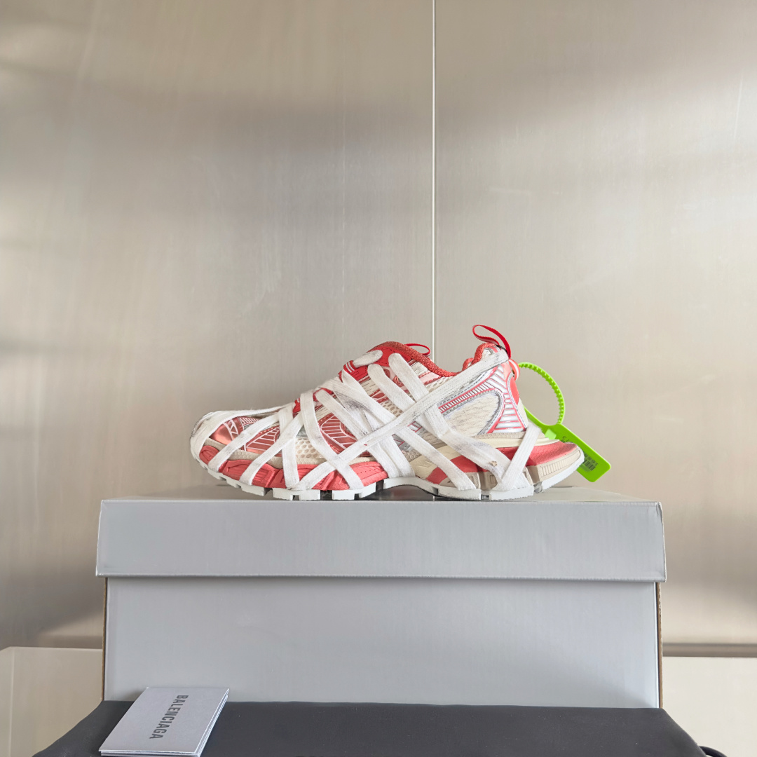 顶级版本:情侣款
Balenciaga巴黎世家 3XL系列Extreme Lace蜘蛛侠 绑带 厚底 休