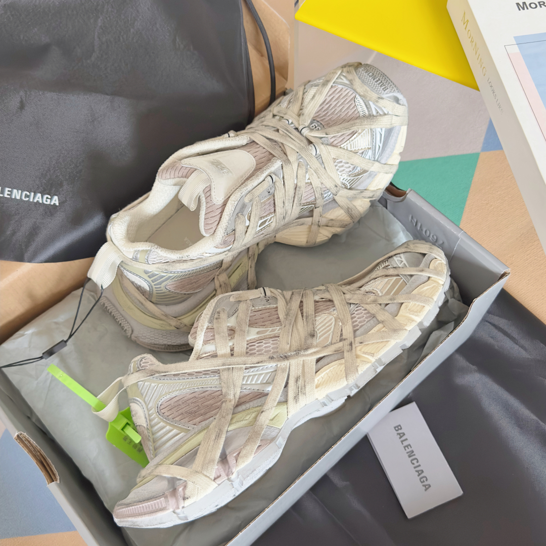 顶级版本：情侣款
Balenciaga巴黎世家 3XL系列Extreme Lace蜘蛛侠 绑带 厚底 休
