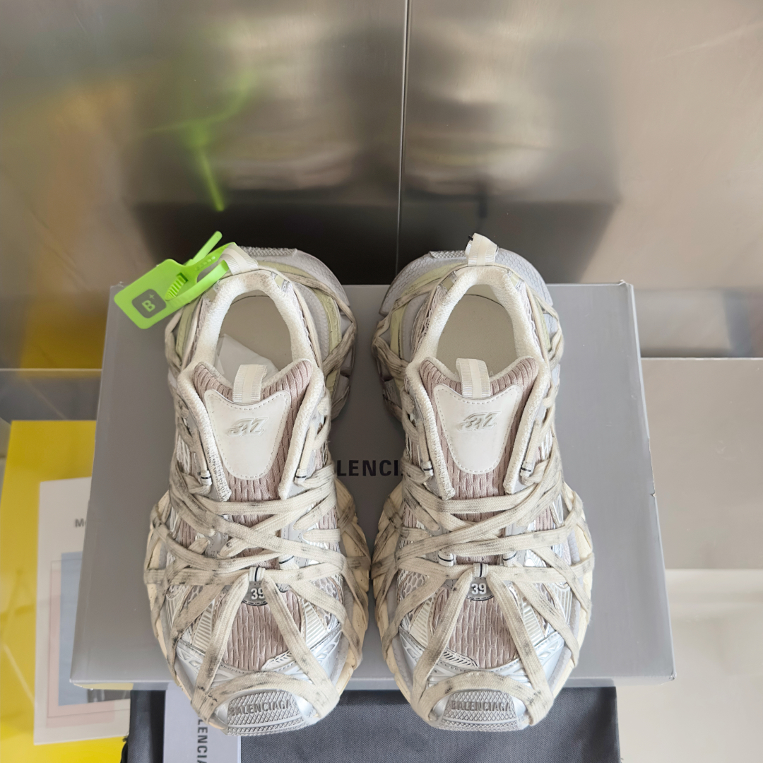 顶级版本：情侣款
Balenciaga巴黎世家 3XL系列Extreme Lace蜘蛛侠 绑带 厚底 休