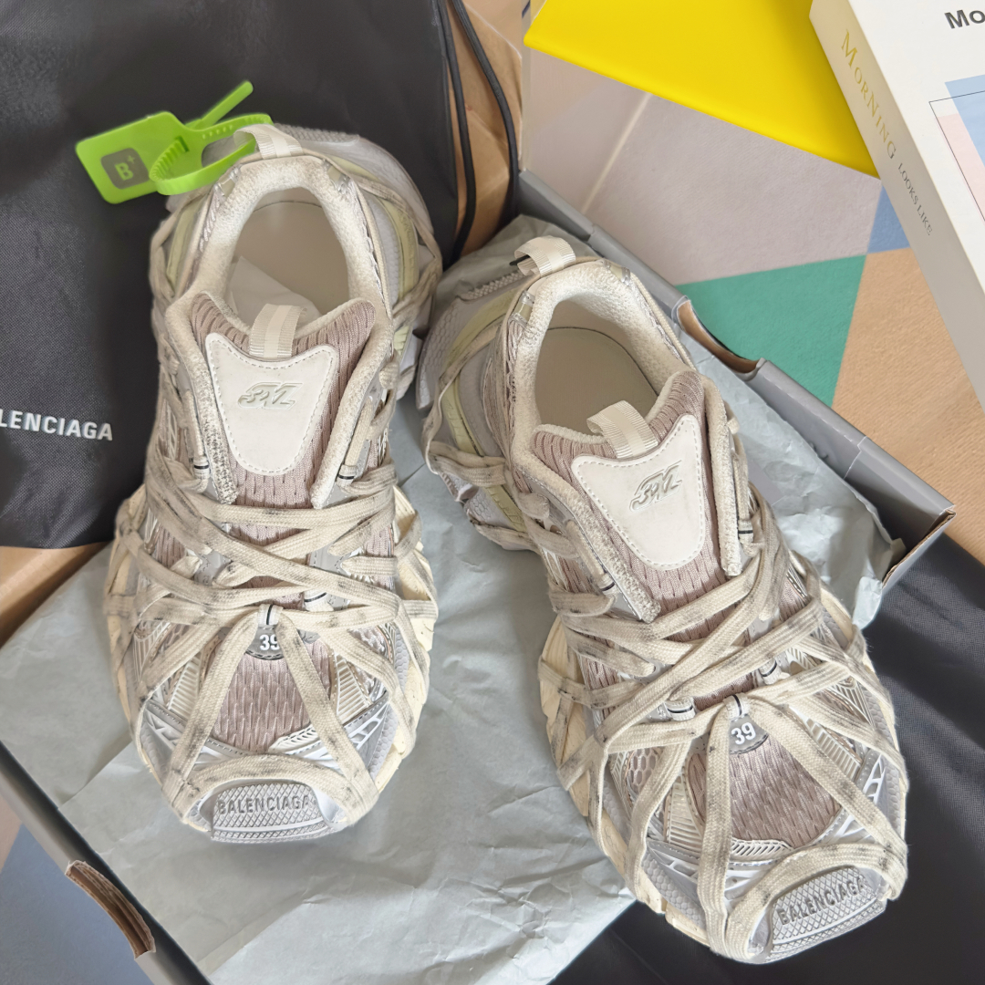 顶级版本：情侣款
Balenciaga巴黎世家 3XL系列Extreme Lace蜘蛛侠 绑带 厚底 休