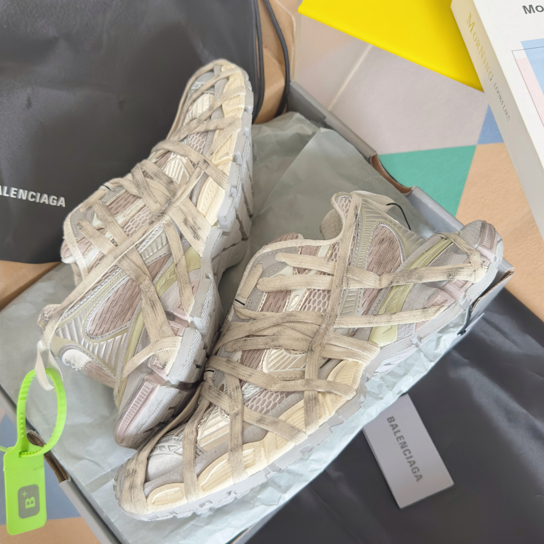 顶级版本：情侣款
Balenciaga巴黎世家 3XL系列Extreme Lace蜘蛛侠 绑带 厚底 休