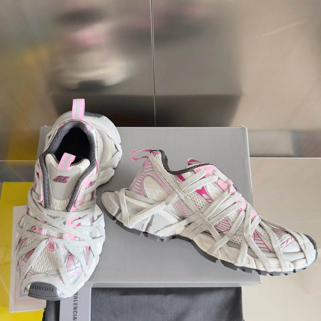 顶级版本:情侣款
Balenciaga巴黎世家 3XL系列Extreme Lace蜘蛛侠 绑带 厚底 休