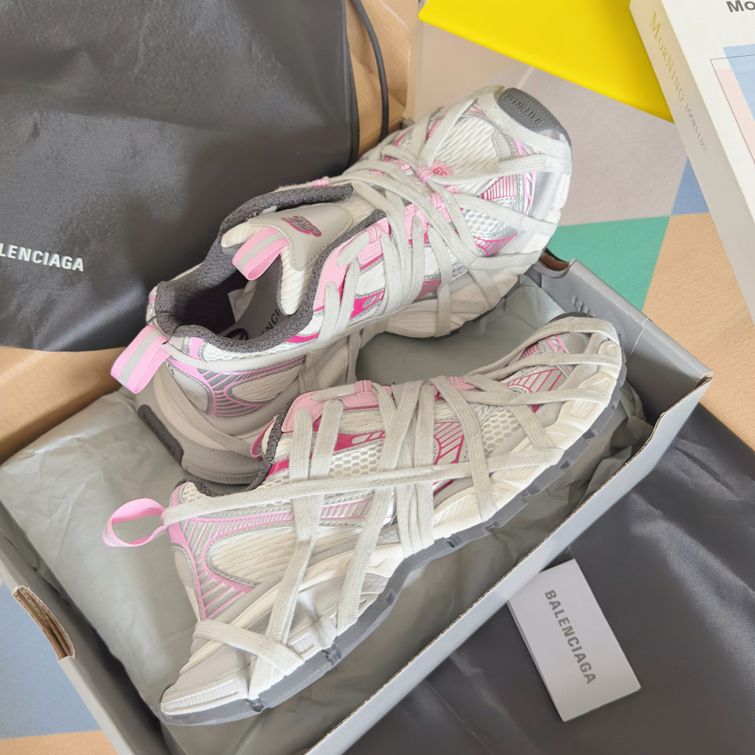 顶级版本:情侣款
Balenciaga巴黎世家 3XL系列Extreme Lace蜘蛛侠 绑带 厚底 休