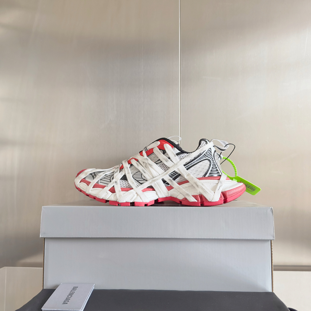 顶级版本:情侣款
Balenciaga巴黎世家 3XL系列Extreme Lace蜘蛛侠 绑带 厚底 休