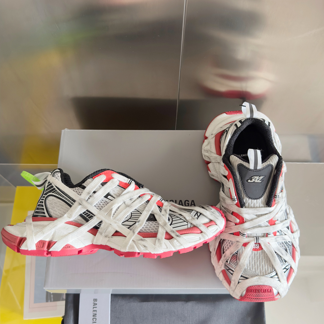 顶级版本:情侣款
Balenciaga巴黎世家 3XL系列Extreme Lace蜘蛛侠 绑带 厚底 休