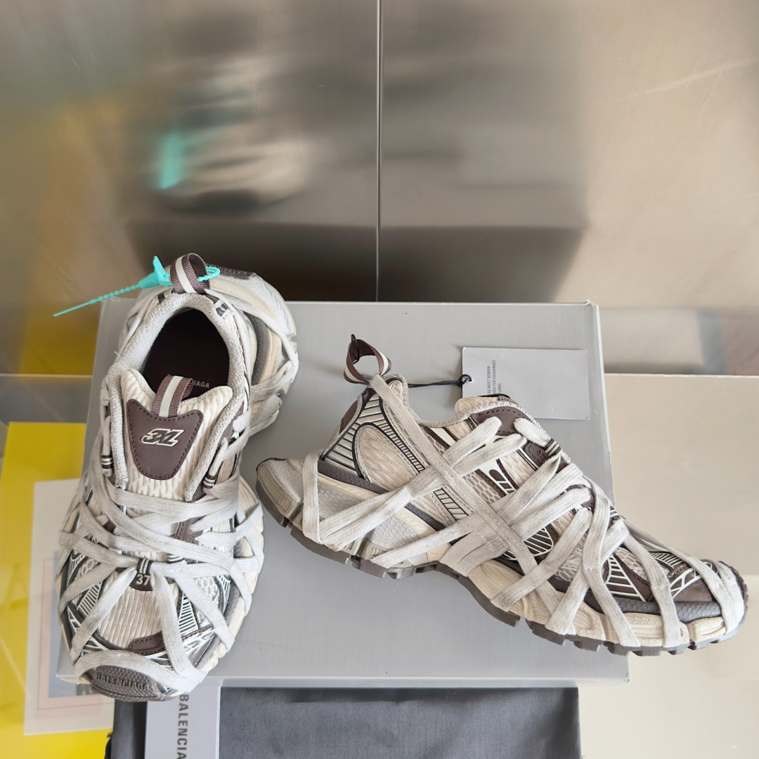 顶级版本:情侣款
Balenciaga巴黎世家 3XL系列Extreme Lace蜘蛛侠 绑带 厚底 休