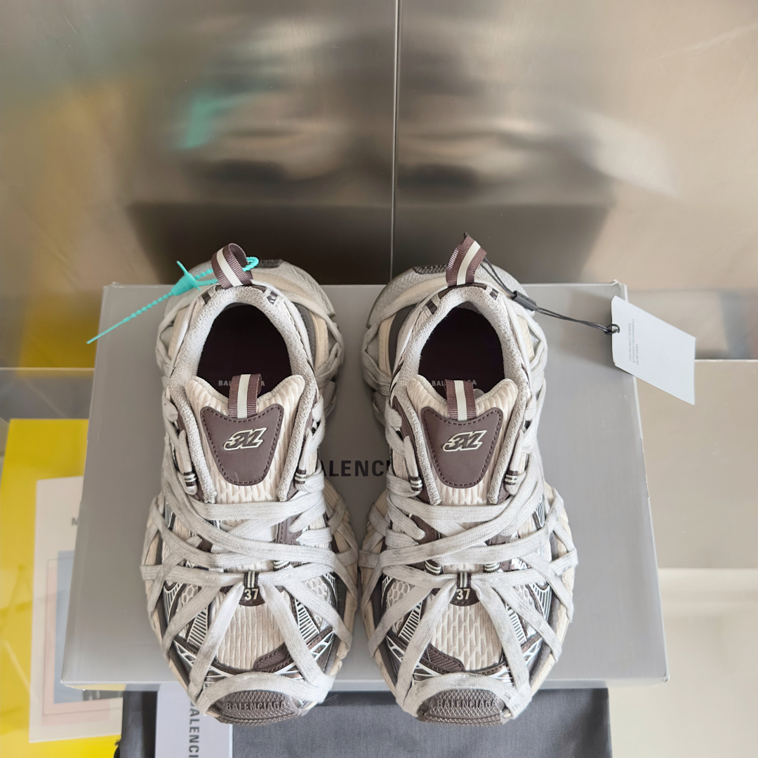 顶级版本:情侣款
Balenciaga巴黎世家 3XL系列Extreme Lace蜘蛛侠 绑带 厚底 休