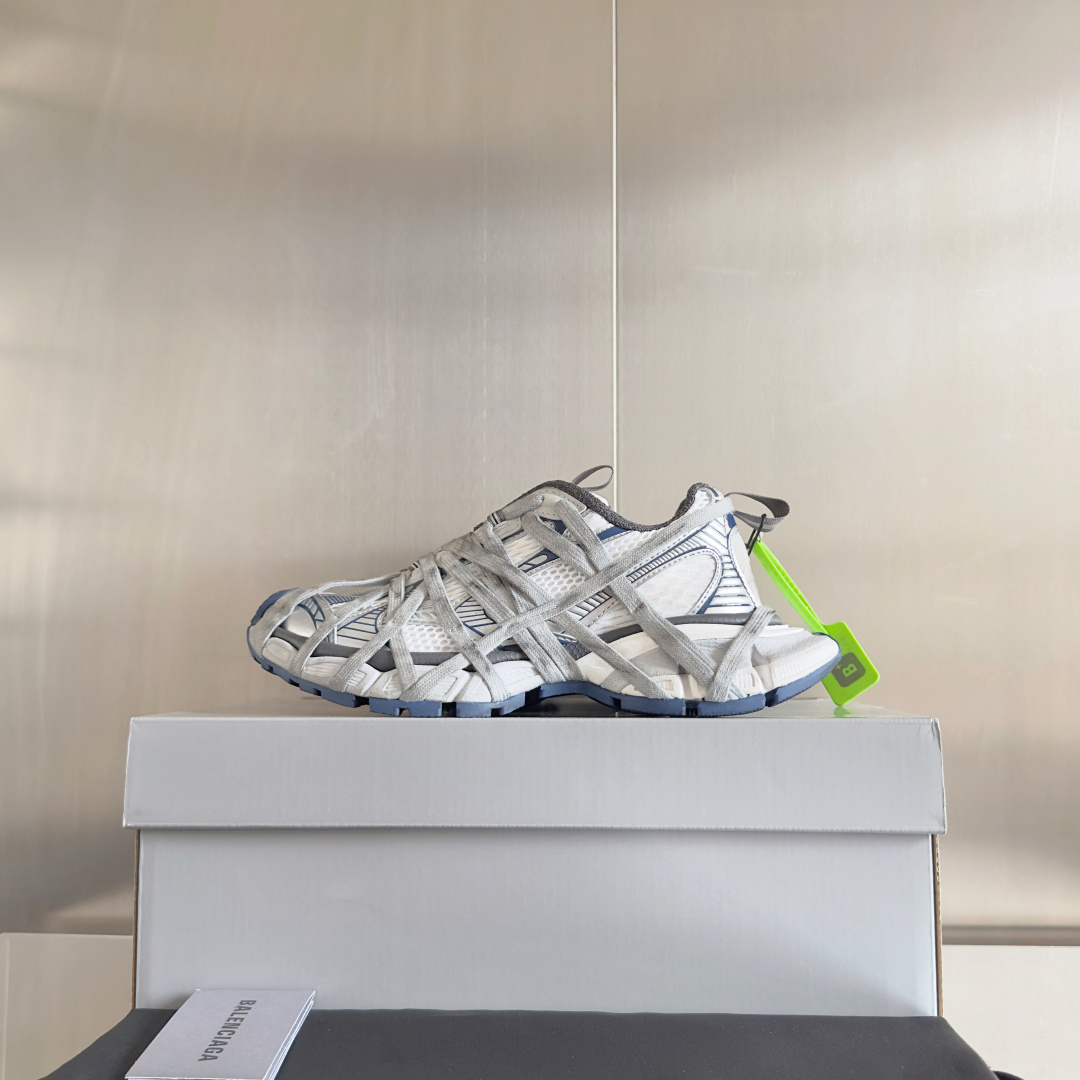 顶级版本:情侣款
Balenciaga巴黎世家 3XL系列Extreme Lace蜘蛛侠 绑带 厚底 休