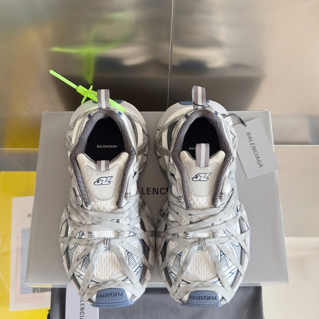 顶级版本:情侣款
Balenciaga巴黎世家 3XL系列Extreme Lace蜘蛛侠 绑带 厚底 休