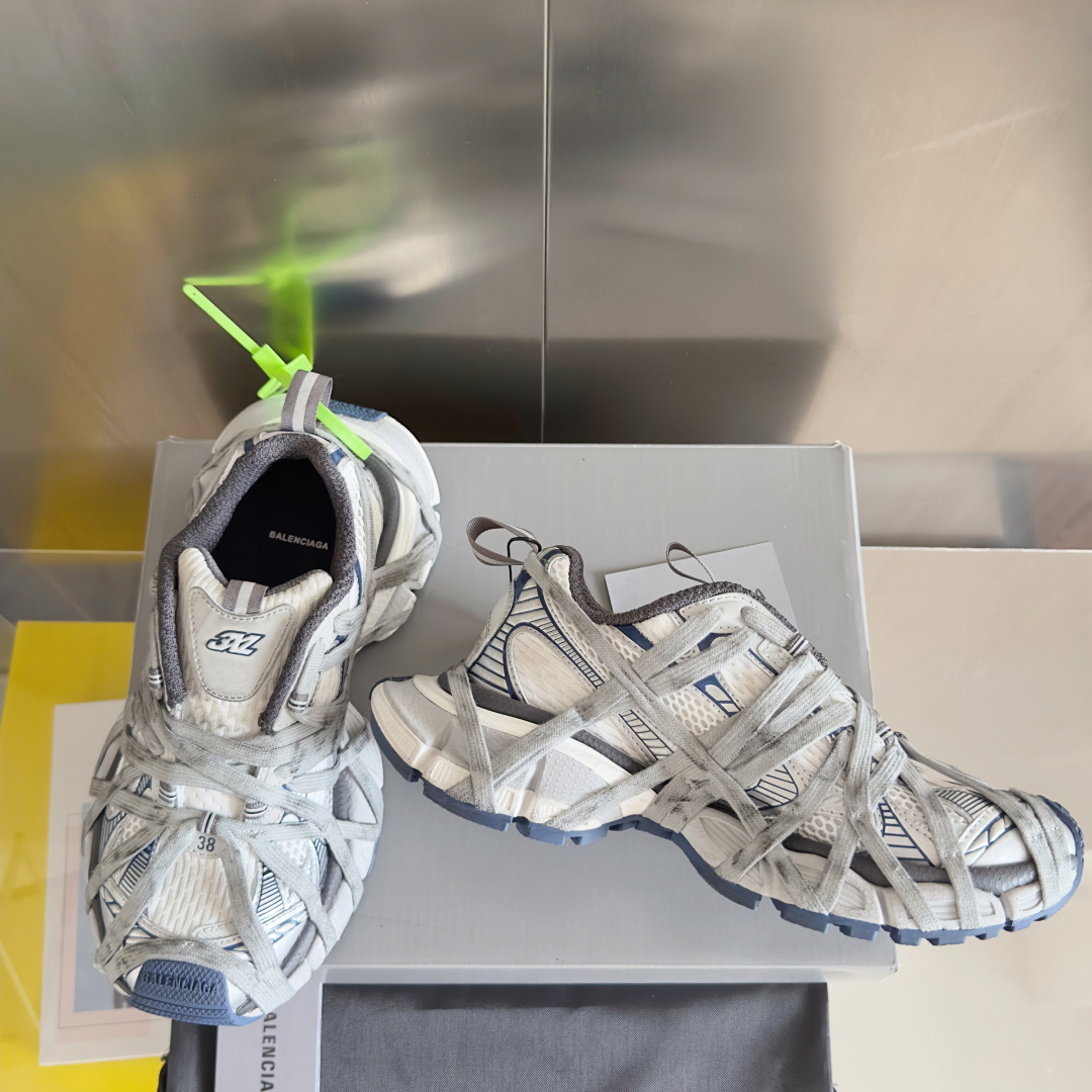 顶级版本:情侣款
Balenciaga巴黎世家 3XL系列Extreme Lace蜘蛛侠 绑带 厚底 休