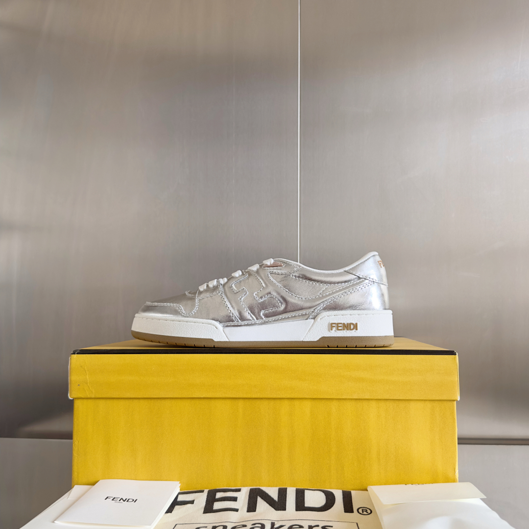 Fendi Fendimatch Capsule Collection Silver Leather Sneakers 6 cmp i1745853626305 2517 0 4