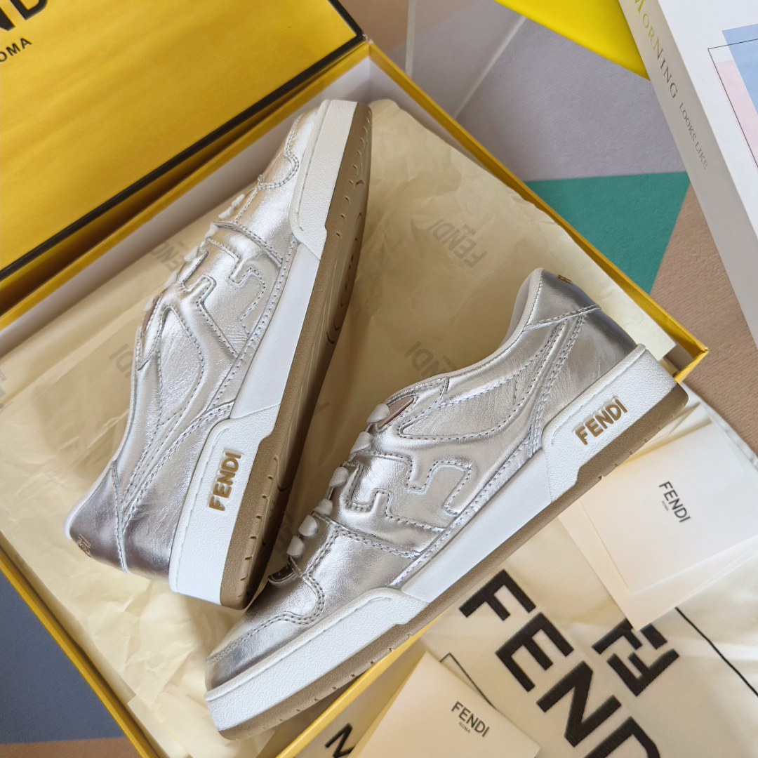 Fendi Fendimatch Capsule Collection Silver Leather Sneakers 7 cmp i1745853626340 1232 0 5