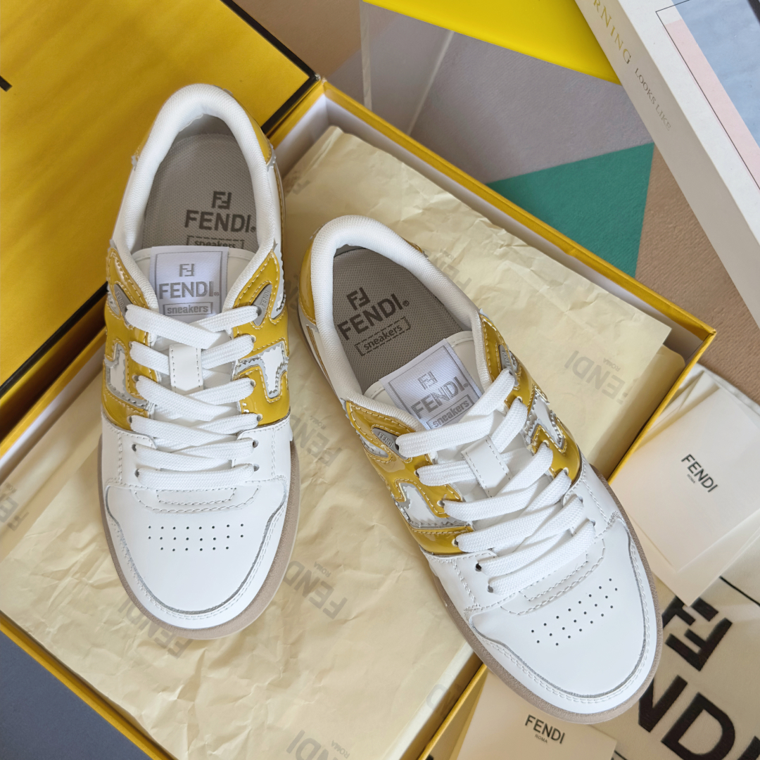 Fendi Fendimatch Capsule Sneakers: Retro-Chic Leather & Suede Blend 1 Fendi Fendimatch Capsule Sneakers: Retro-Chic Leather & Suede Blend