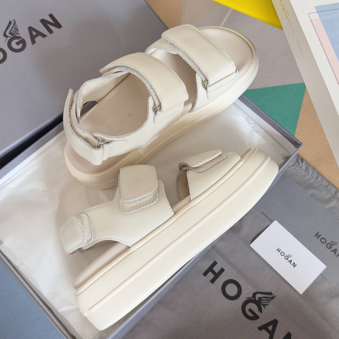 顶级版本：女款
Hogan霍根Skyscraper系列 H680厚底 魔术贴 凉鞋 
原版购入开发 做货