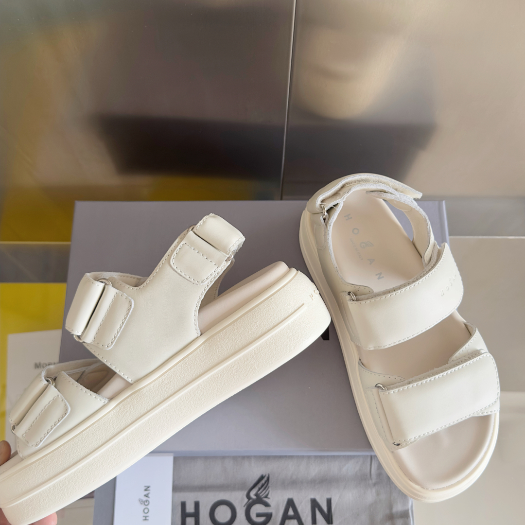 顶级版本：女款
Hogan霍根Skyscraper系列 H680厚底 魔术贴 凉鞋 
原版购入开发 做货
