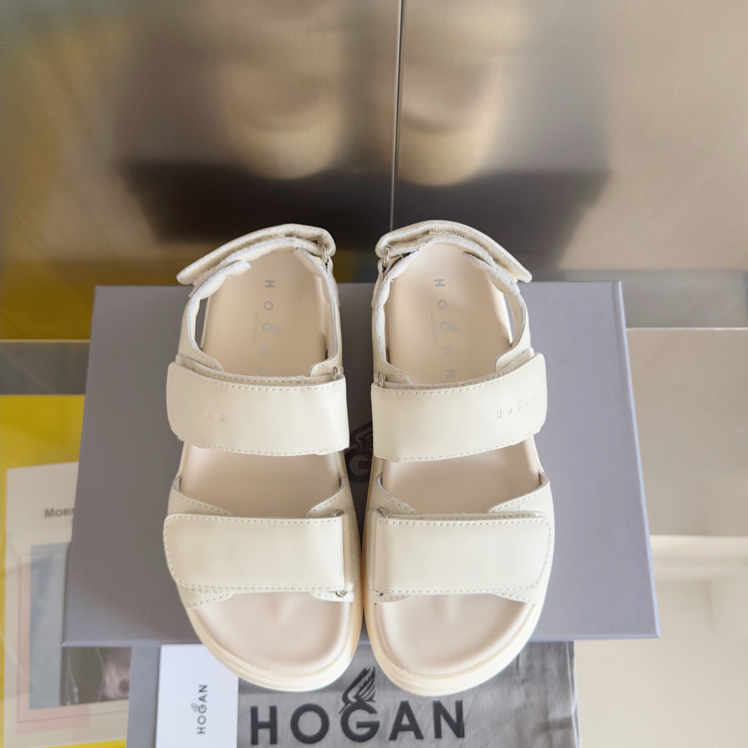 顶级版本：女款
Hogan霍根Skyscraper系列 H680厚底 魔术贴 凉鞋 
原版购入开发 做货