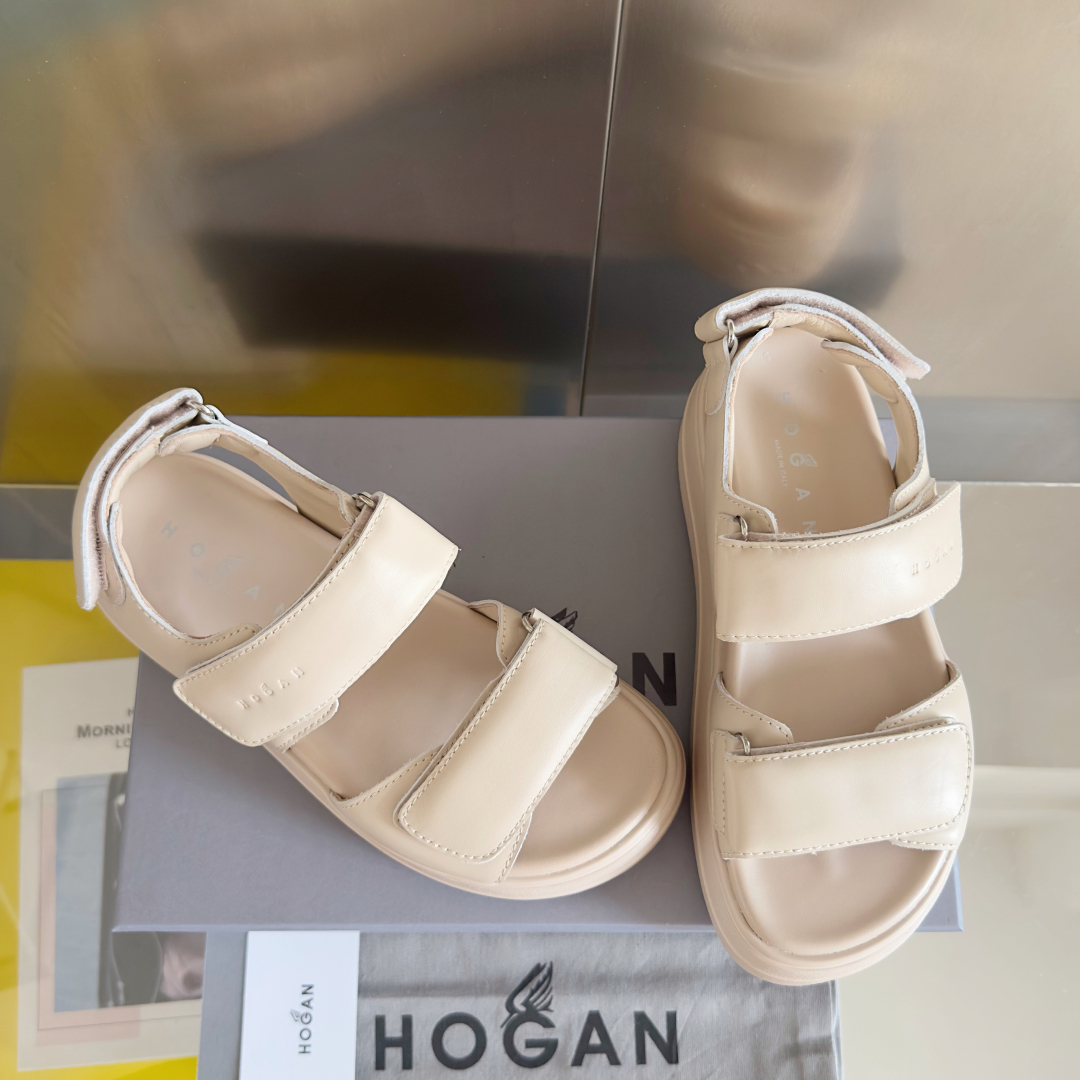 顶级版本：女款
Hogan霍根Skyscraper系列 H680厚底 魔术贴 凉鞋 
原版购入开发 做货