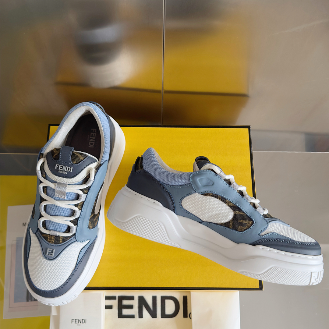 顶级版本：男款
Fendi 芬迪 最新 Force系列 FF厚底 休闲 运动鞋 板鞋
原版购入开发 做货