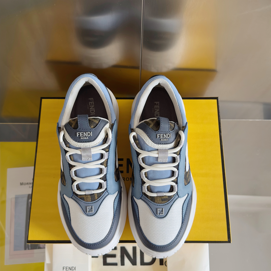顶级版本：男款
Fendi 芬迪 最新 Force系列 FF厚底 休闲 运动鞋 板鞋
原版购入开发 做货