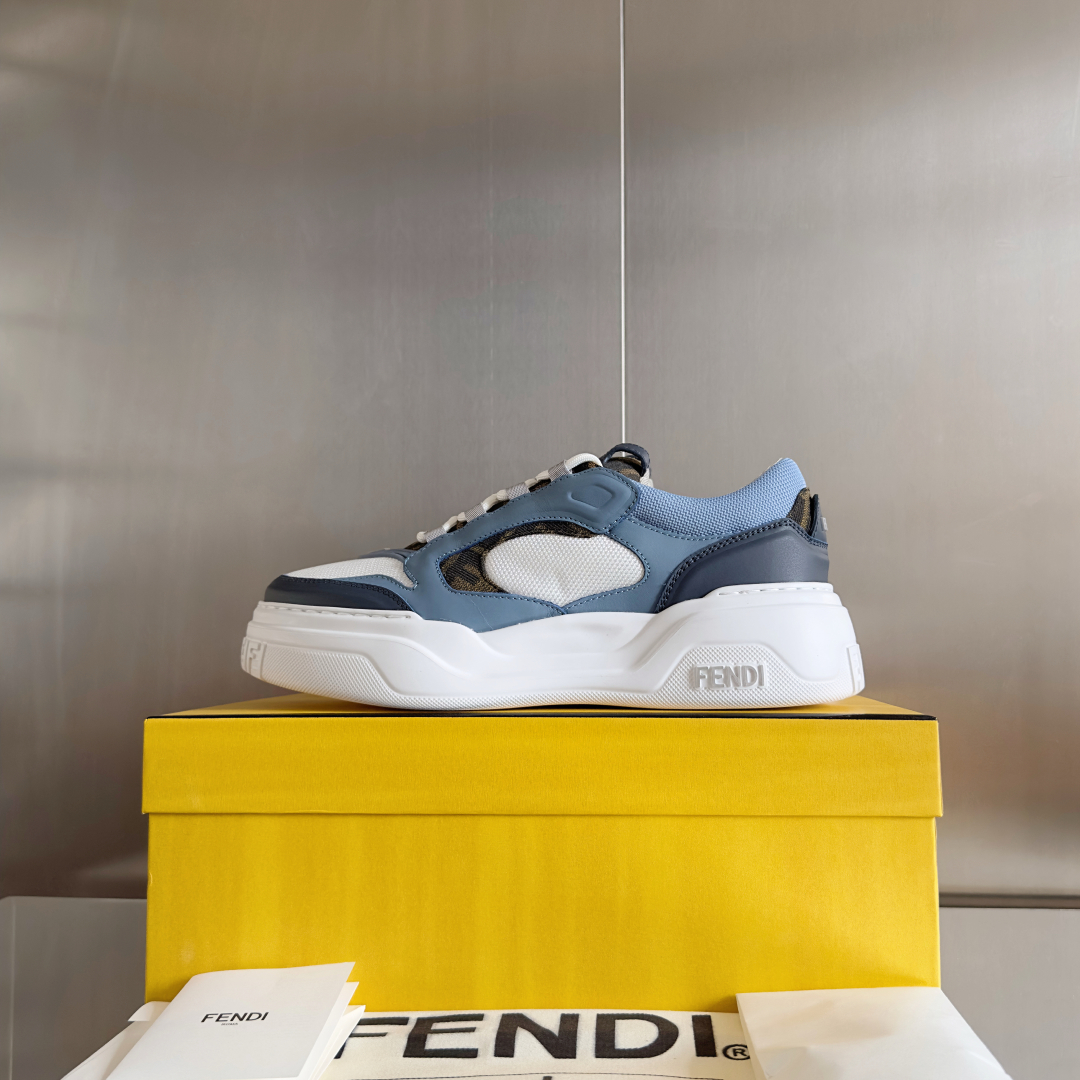 顶级版本：男款
Fendi 芬迪 最新 Force系列 FF厚底 休闲 运动鞋 板鞋
原版购入开发 做货