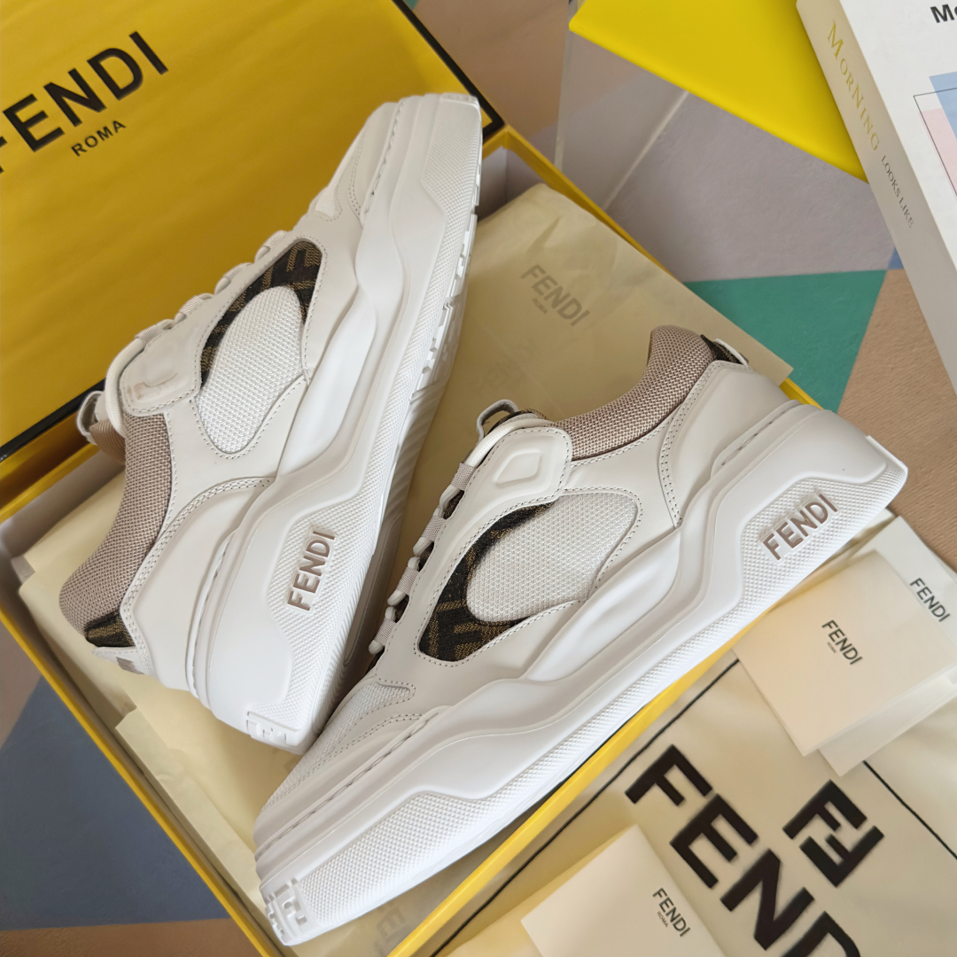 顶级版本：男款
Fendi 芬迪 最新 Force系列 FF厚底 休闲 运动鞋 板鞋
原版购入开发 做货