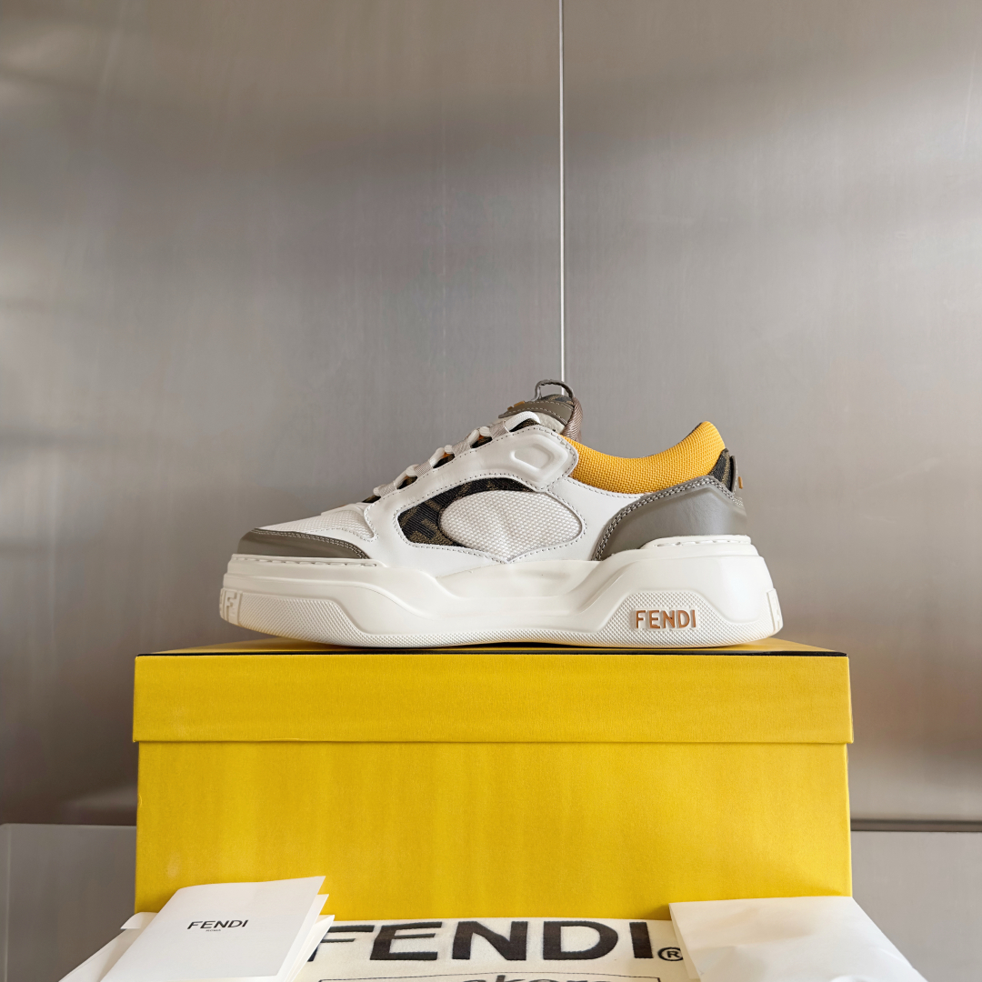 顶级版本：男款
Fendi 芬迪 最新 Force系列 FF厚底 休闲 运动鞋 板鞋
原版购入开发 做货