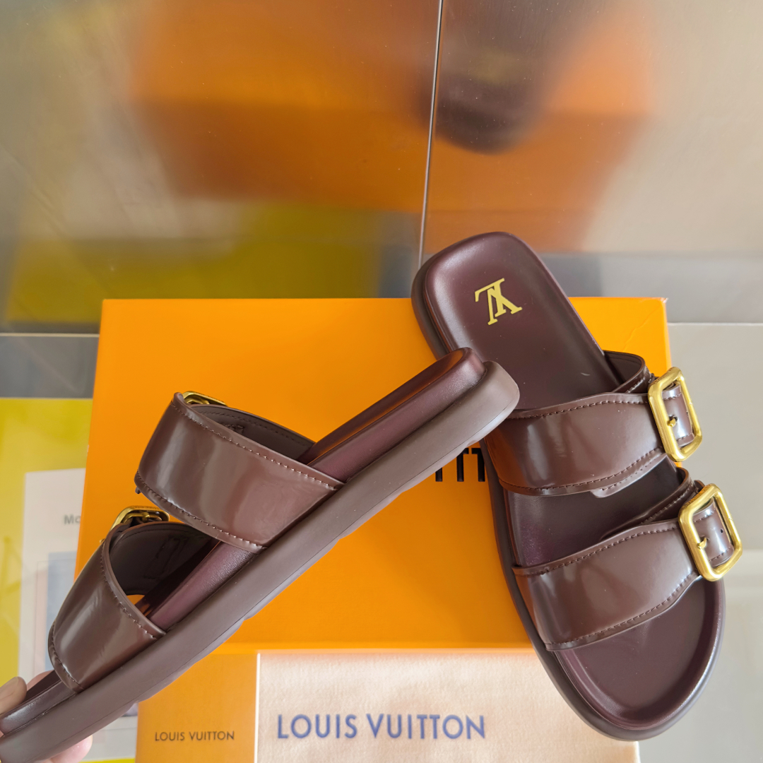顶级版本：男款
LV 路易威登 L家 驴牌Venice系列 厚底 凉拖鞋
原版购入开发 做货 本款 LV