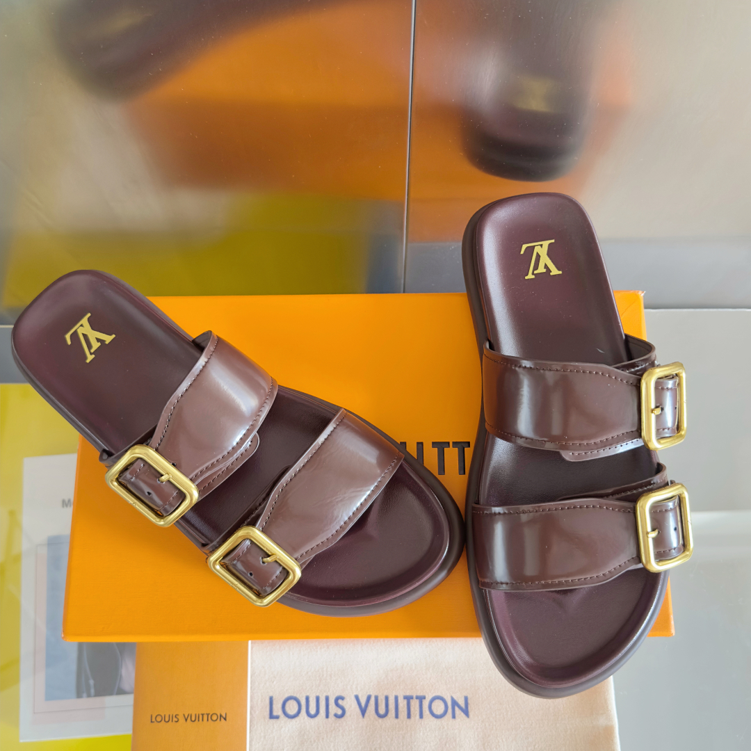 顶级版本：男款
LV 路易威登 L家 驴牌Venice系列 厚底 凉拖鞋
原版购入开发 做货 本款 LV