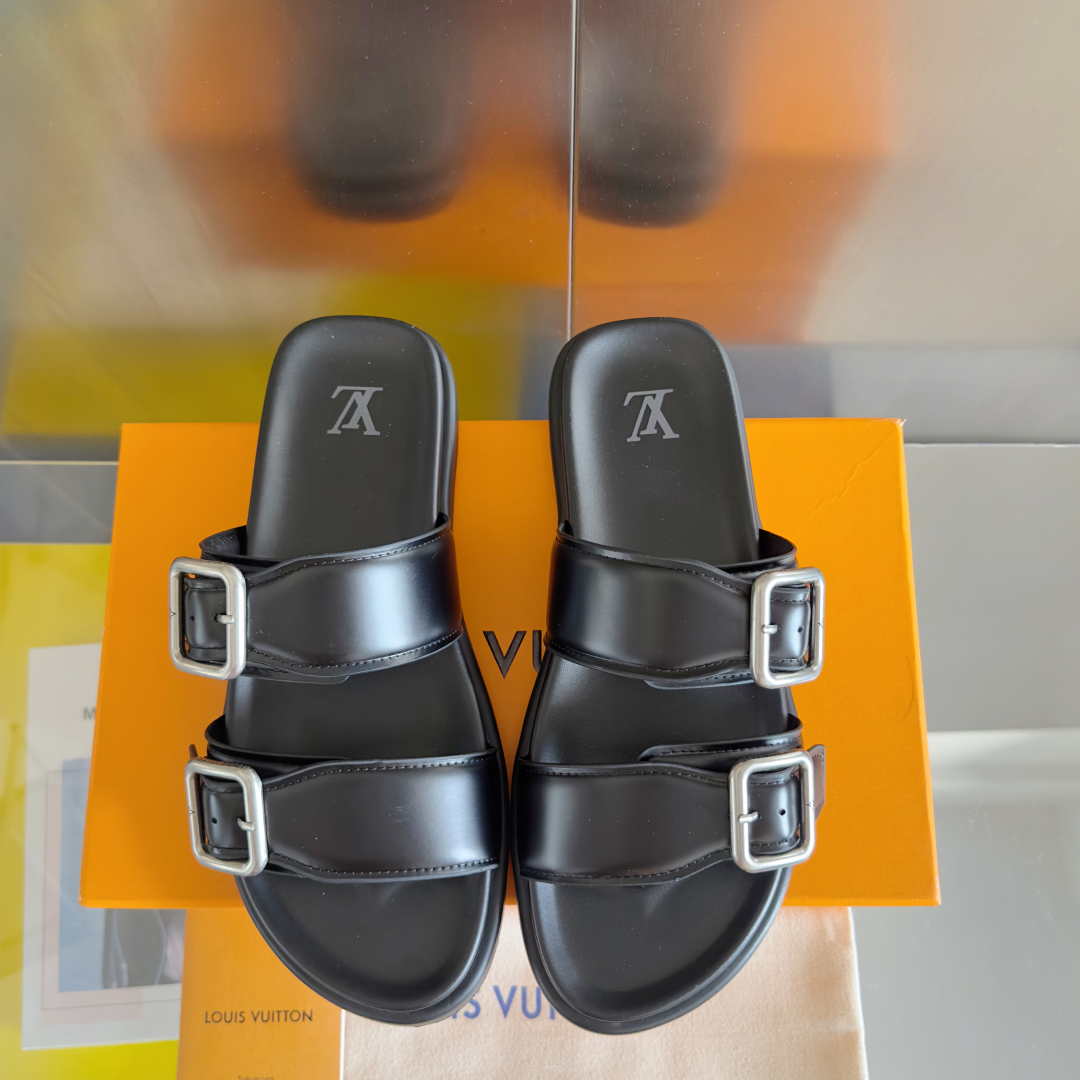 顶级版本：男款
LV 路易威登 L家 驴牌Venice系列 厚底 凉拖鞋
原版购入开发 做货 本款 LV