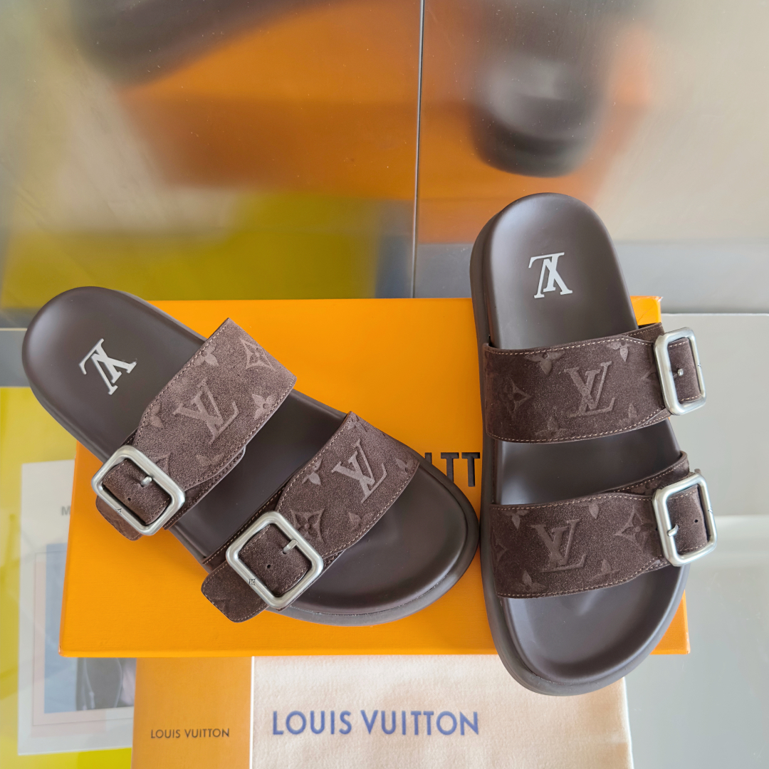 顶级版本：男款
LV 路易威登 L家 驴牌Venice系列 厚底 凉拖鞋
原版购入开发 做货 本款 LV