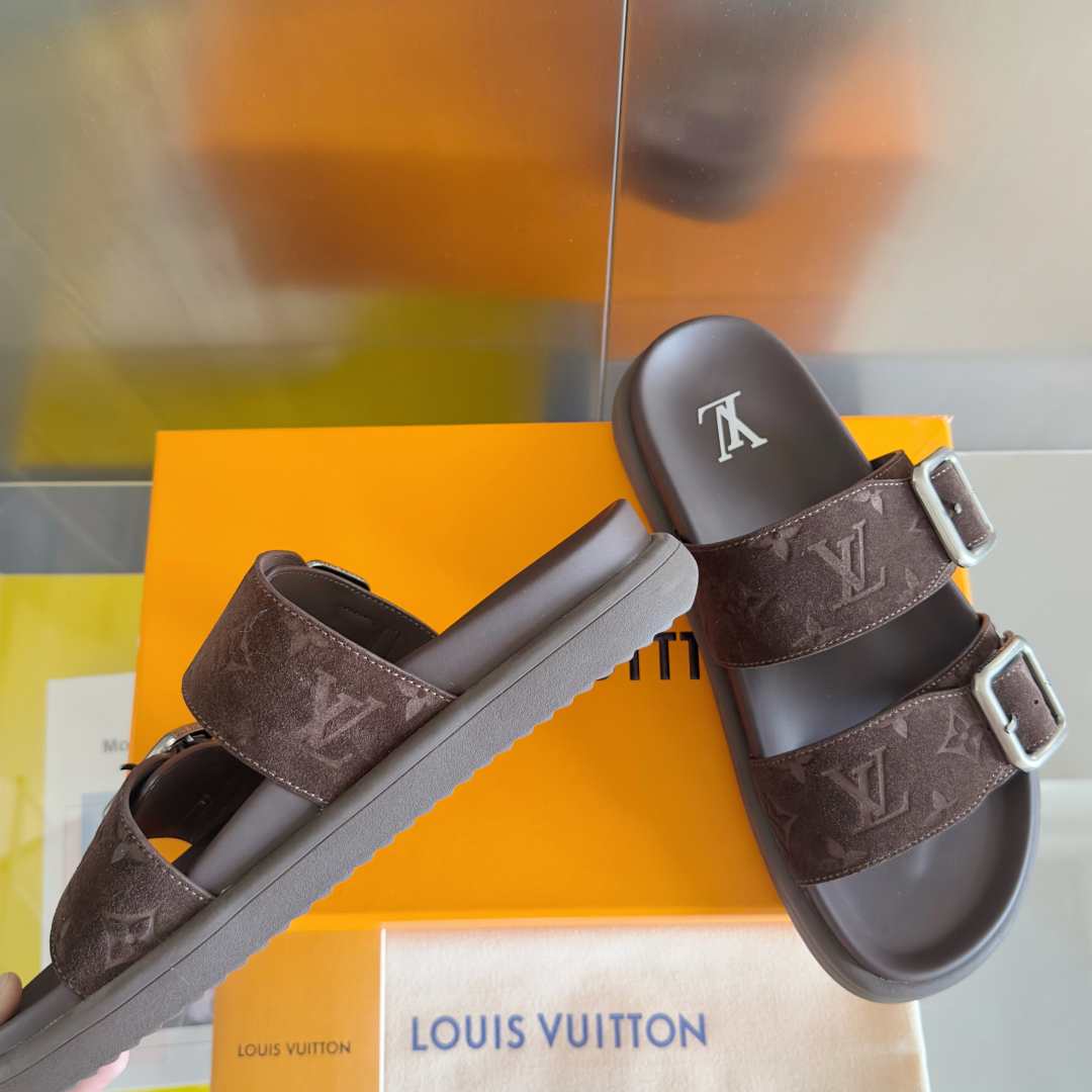 顶级版本：男款
LV 路易威登 L家 驴牌Venice系列 厚底 凉拖鞋
原版购入开发 做货 本款 LV