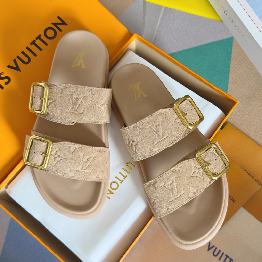 顶级版本：男款
LV 路易威登 L家 驴牌Venice系列 厚底 凉拖鞋
原版购入开发 做货 本款 LV