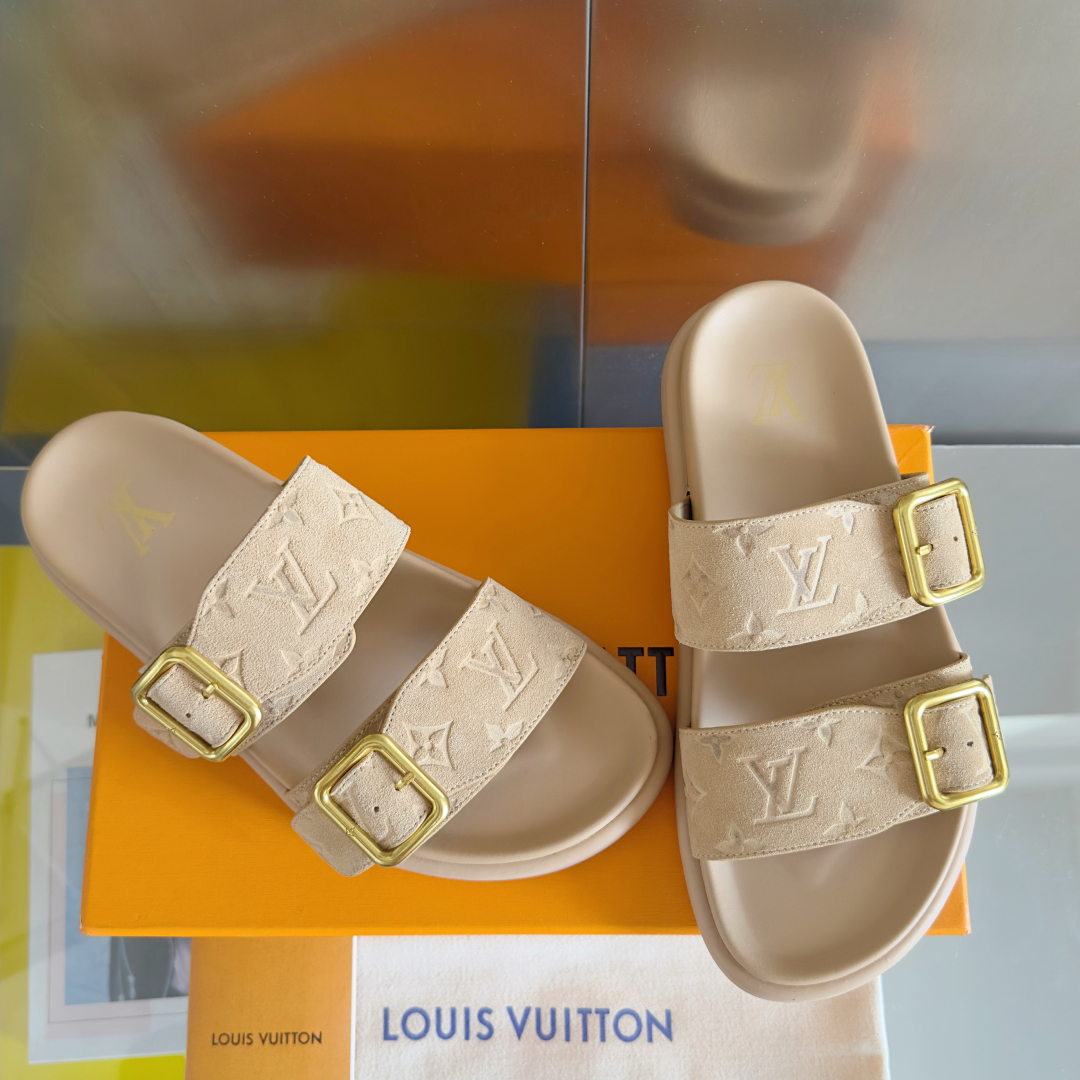 顶级版本：男款
LV 路易威登 L家 驴牌Venice系列 厚底 凉拖鞋
原版购入开发 做货 本款 LV
