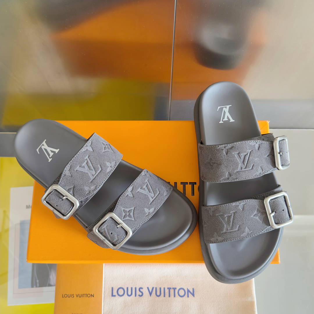 顶级版本：男款
LV 路易威登 L家 驴牌Venice系列 厚底 凉拖鞋
原版购入开发 做货 本款 LV