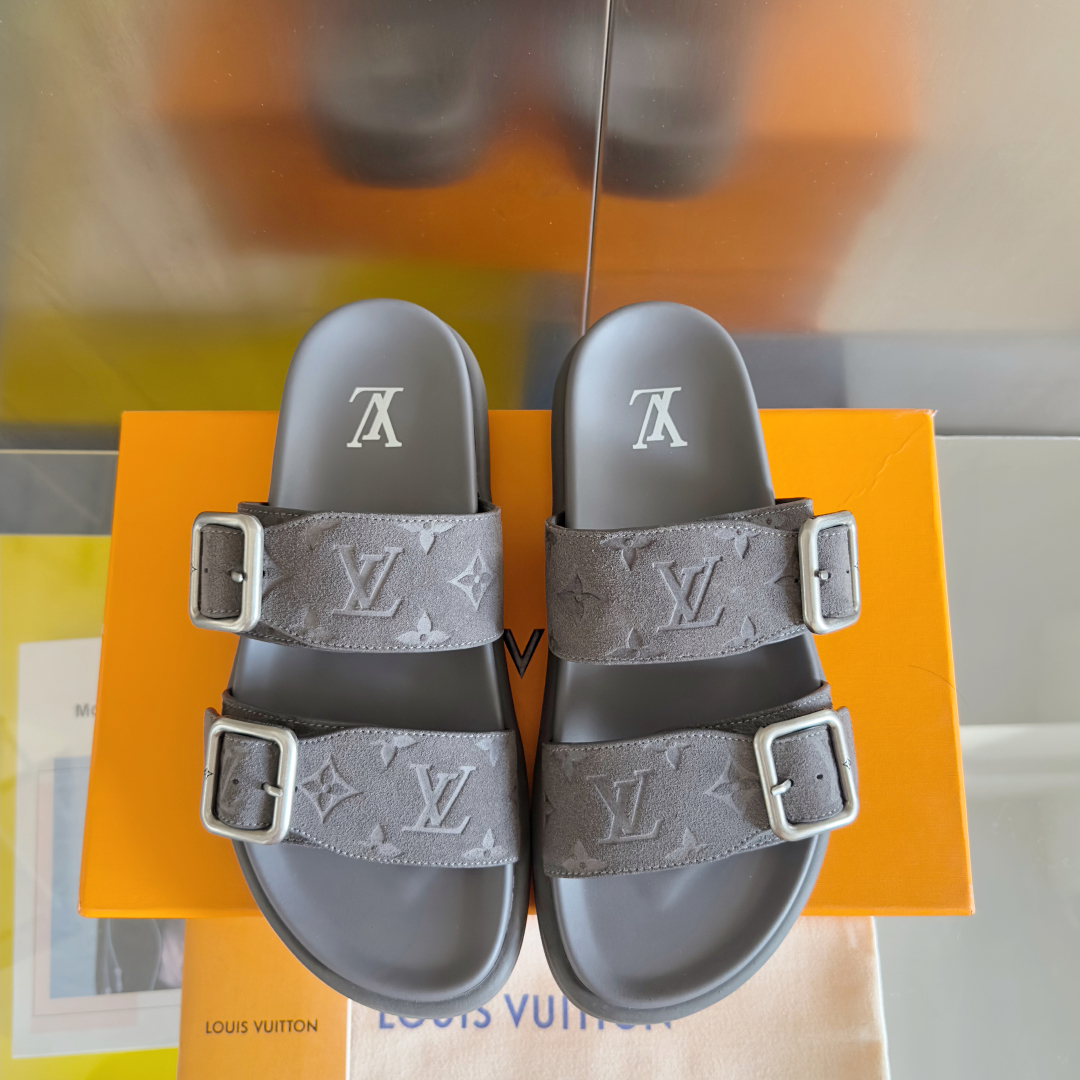 顶级版本：男款
LV 路易威登 L家 驴牌Venice系列 厚底 凉拖鞋
原版购入开发 做货 本款 LV