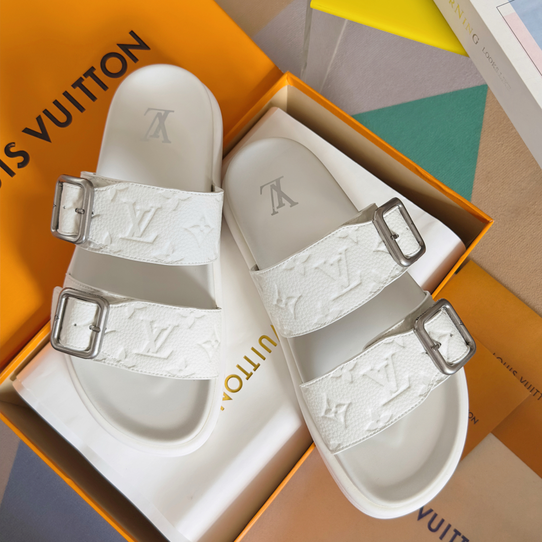 顶级版本：男款
LV 路易威登 L家 驴牌Venice系列 厚底 凉拖鞋
原版购入开发 做货 本款 LV