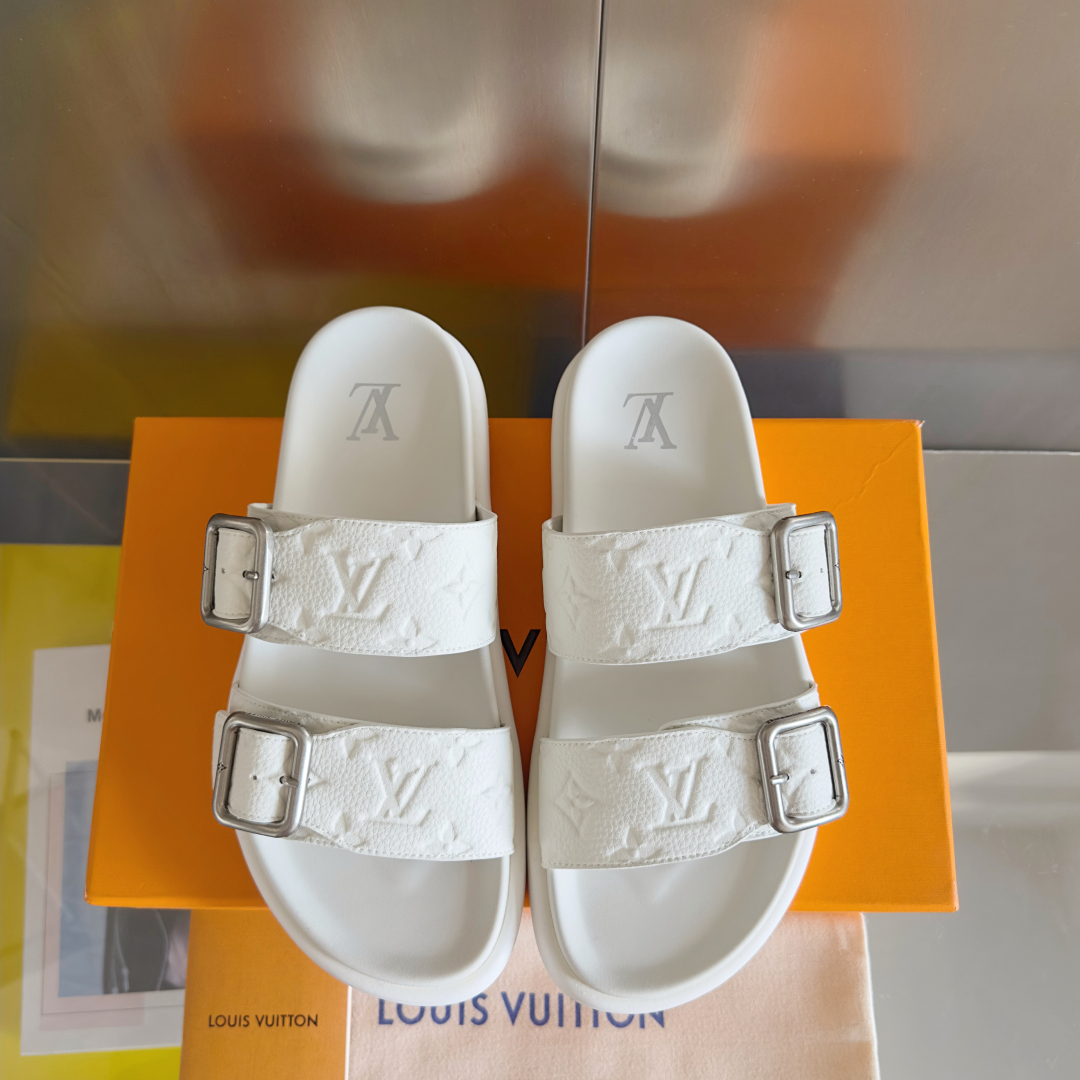 顶级版本：男款
LV 路易威登 L家 驴牌Venice系列 厚底 凉拖鞋
原版购入开发 做货 本款 LV