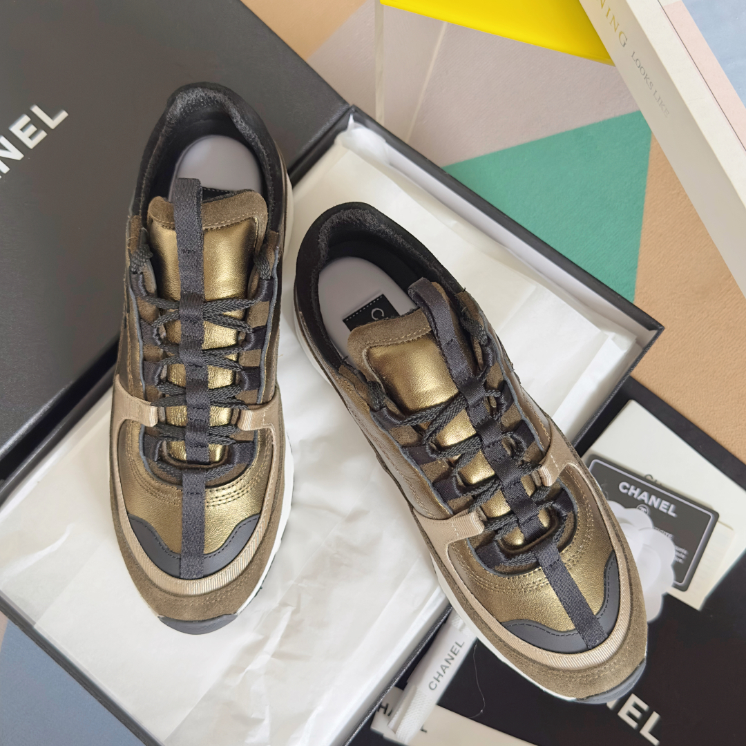顶级版本：女款
Chanel香奈儿 25A 熊猫配色 厚底 休闲 运动鞋
原版购入开发 做货 小香 C家