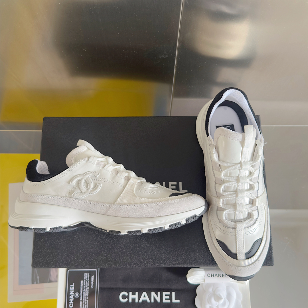 顶级版本：女款
Chanel香奈儿 25A 熊猫配色 厚底 休闲 运动鞋
原版购入开发 做货 小香 C家