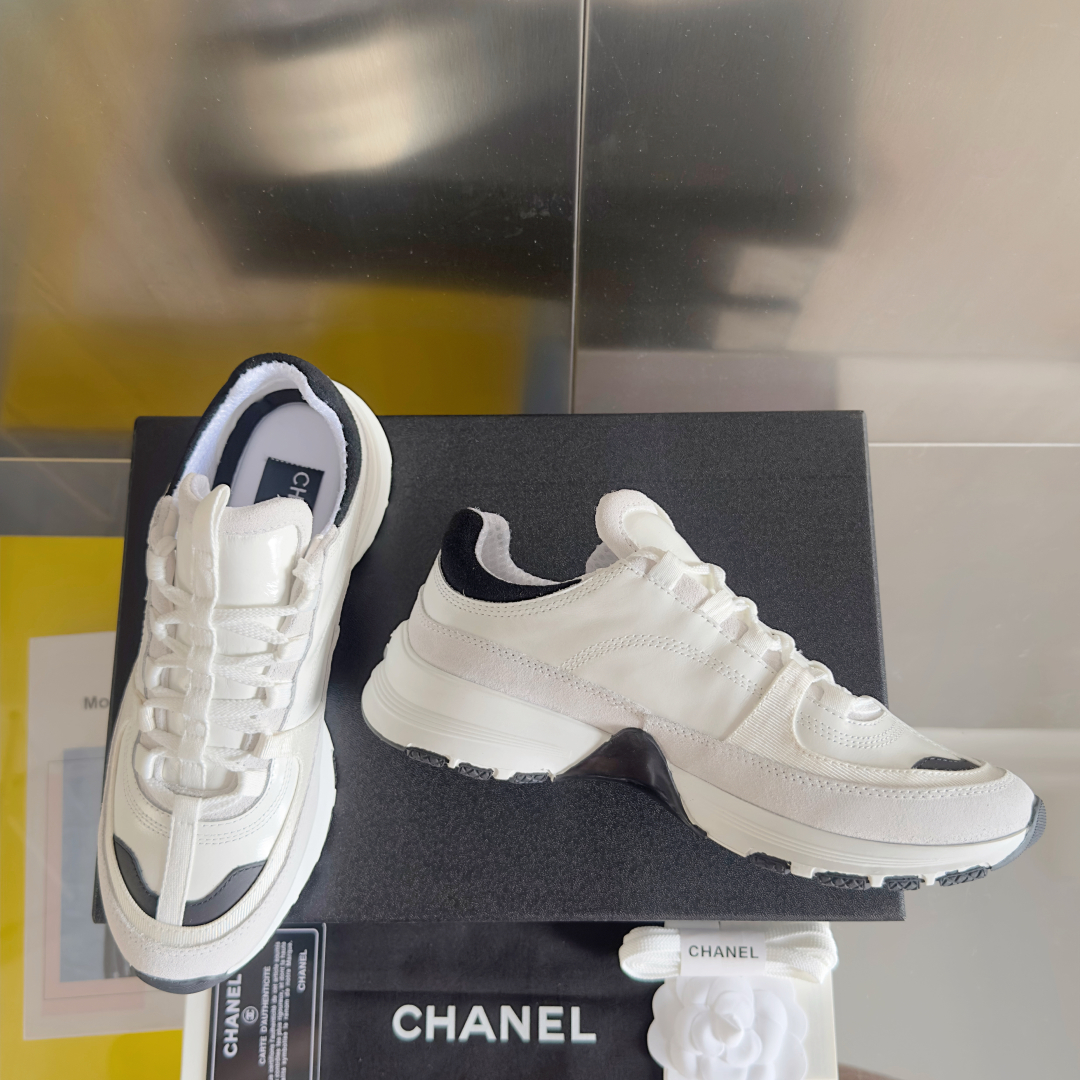 顶级版本：女款
Chanel香奈儿 25A 熊猫配色 厚底 休闲 运动鞋
原版购入开发 做货 小香 C家