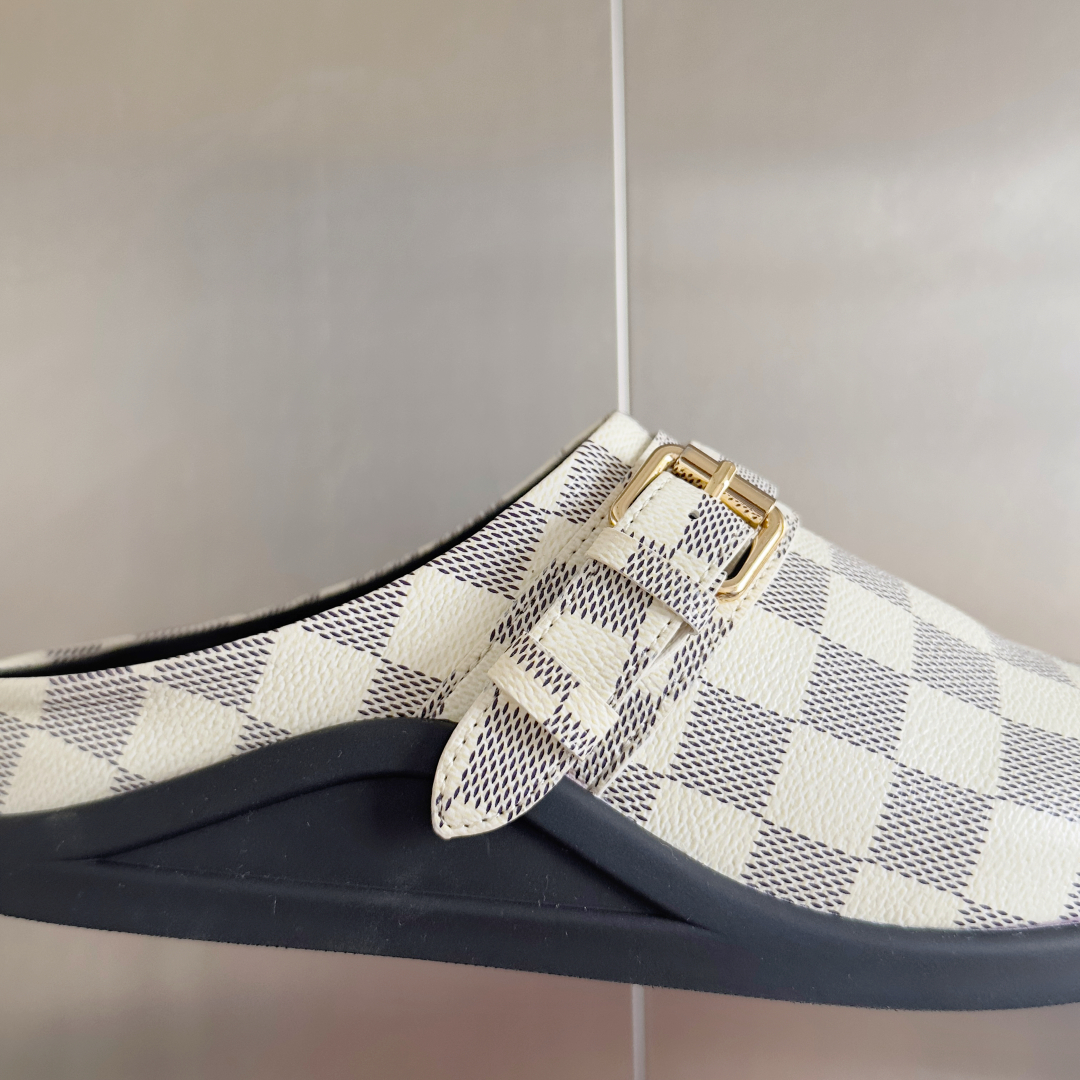 顶级版本：女款
LV 路易威登 L家 驴牌 To-Go Comfort系列 老花 勃肯 包头拖鞋 凉鞋
